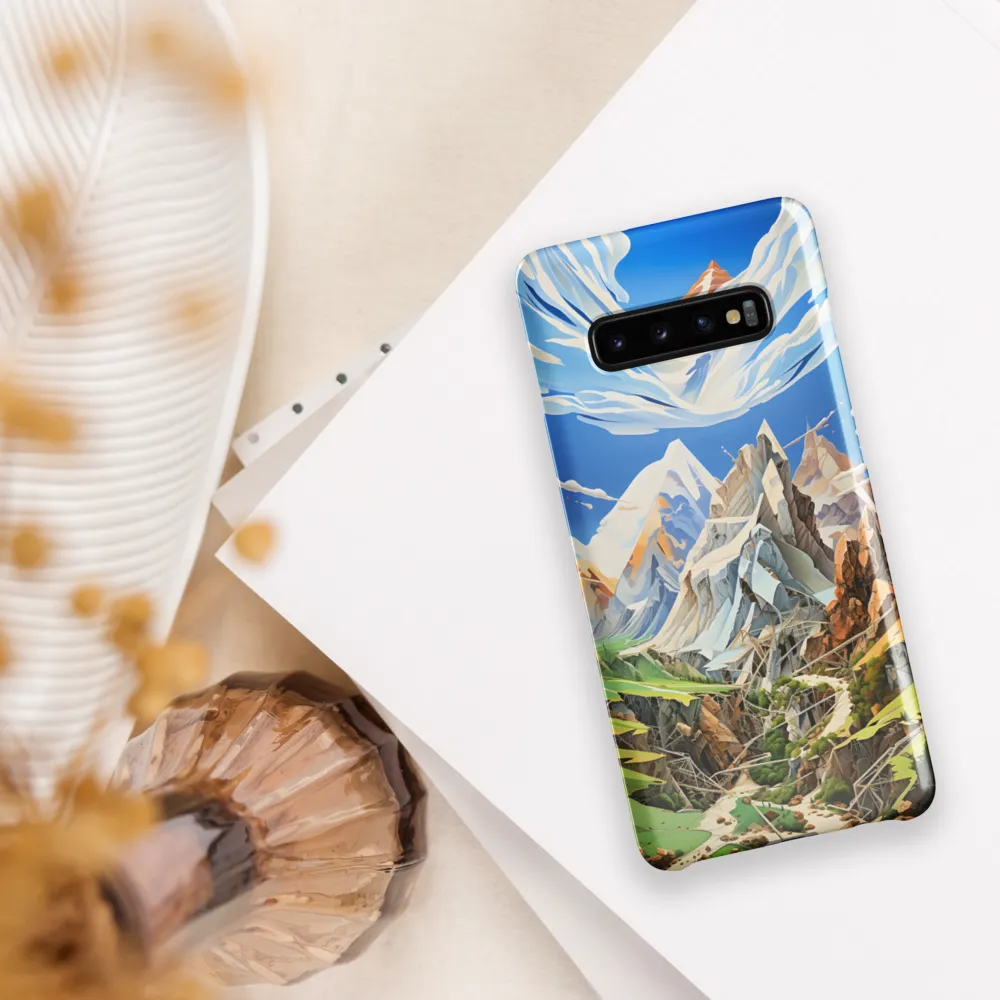 Geometric Symphony of Nature | Phone Case |  S10 Plus | Snap Case | Glossy