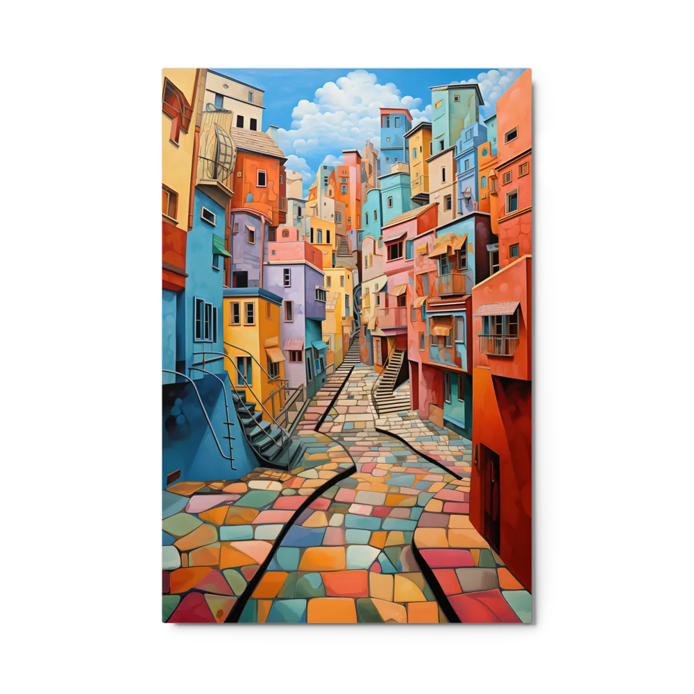 Vibrant Cityscape: A Kaleidoscope of Colors | Art Print