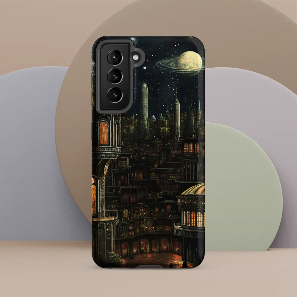Celestial Enigma: A Surreal Cityscape
