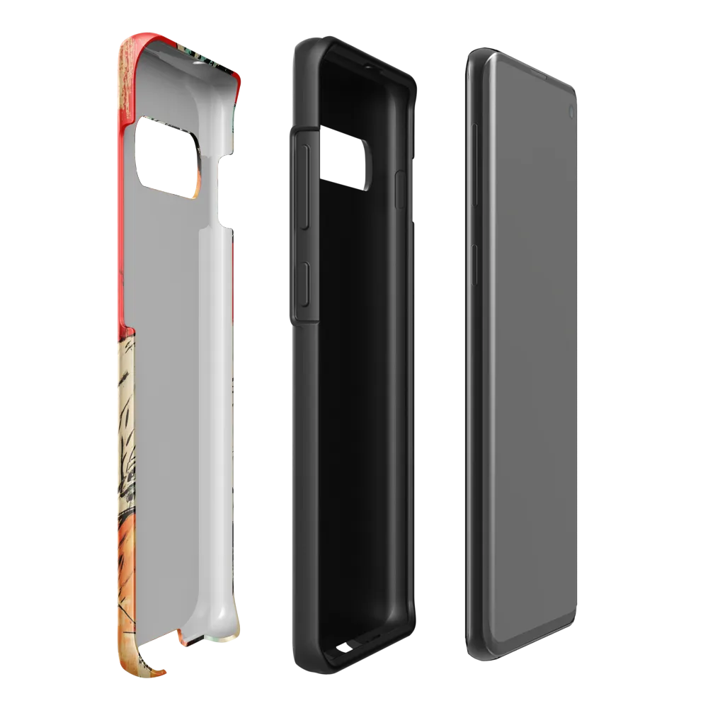 Contemplation in Red | Phone Case |  S10 Plus | Tough Case | Glossy