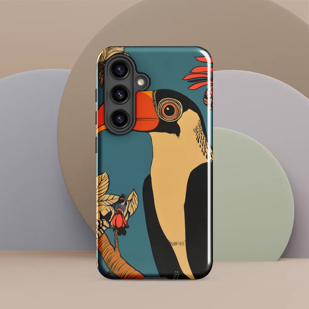 Tropical Majesty: The Toucan at Rest | Phone Case |  S24 | Tough Case | Glossy