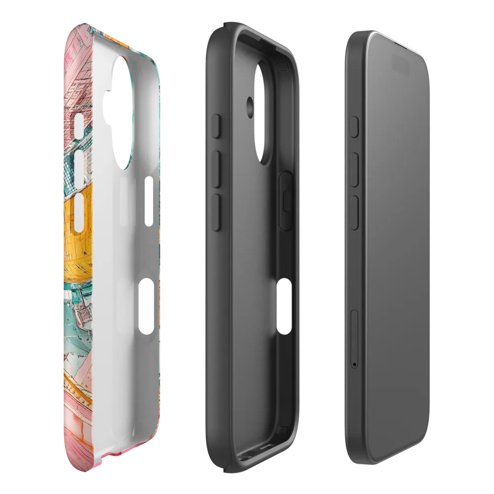 Vertical Horizons: A Surreal Cityscape Adventure | Phone Case |  16 | Tough Case | Matte