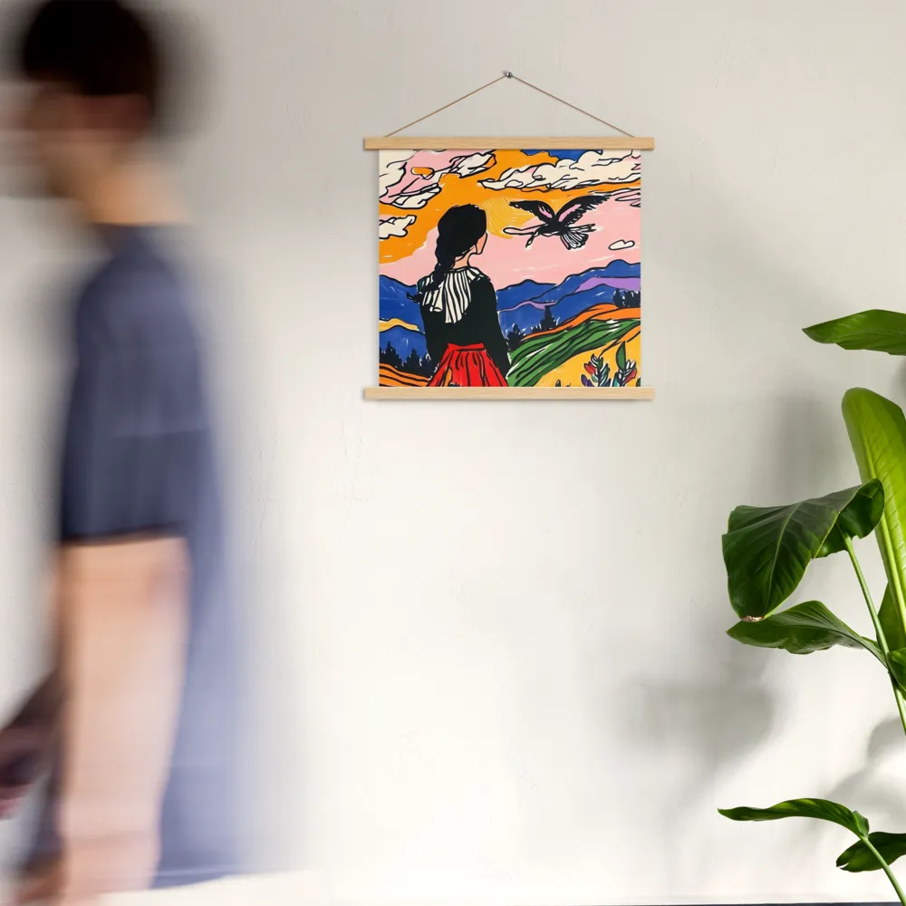 A Journey into Freedom | Poster With Oak Wood Hanger | 18″×18″