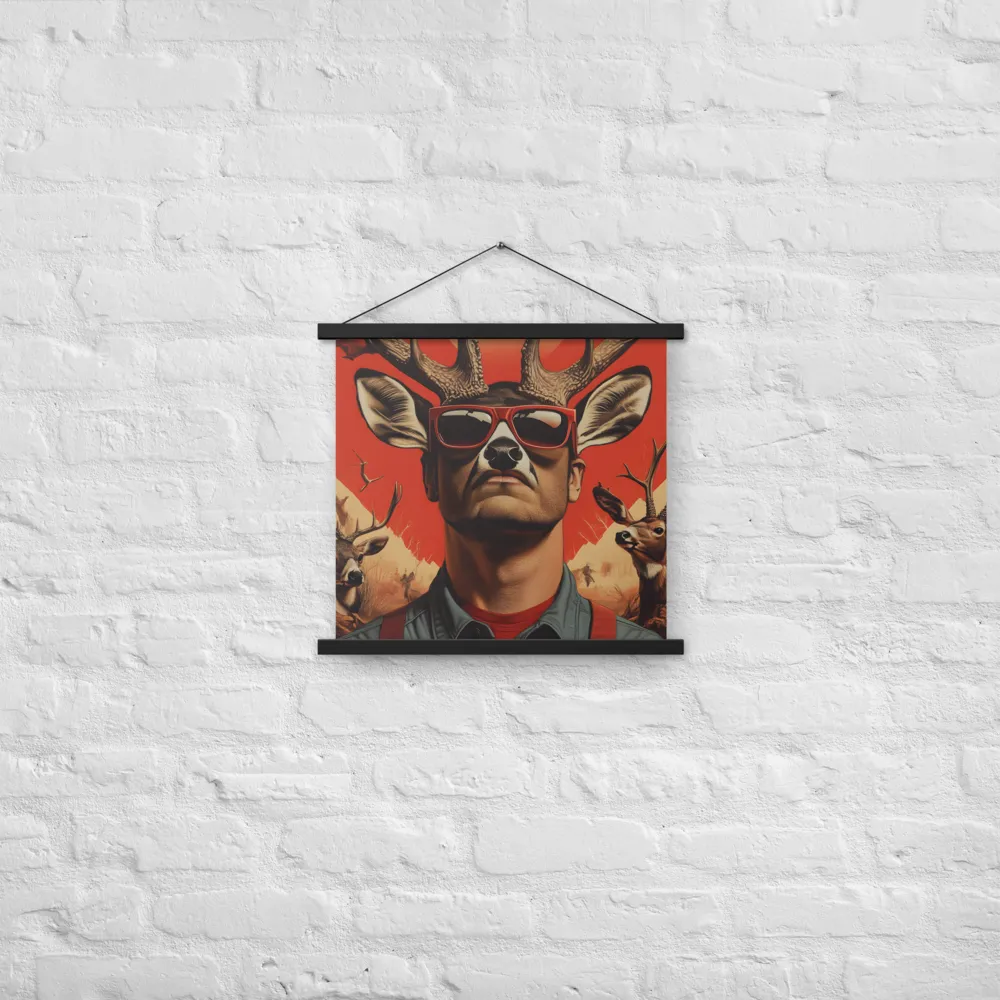 The Hunter's Spirit | Poster With Black Wood Hanger | 18″×18″