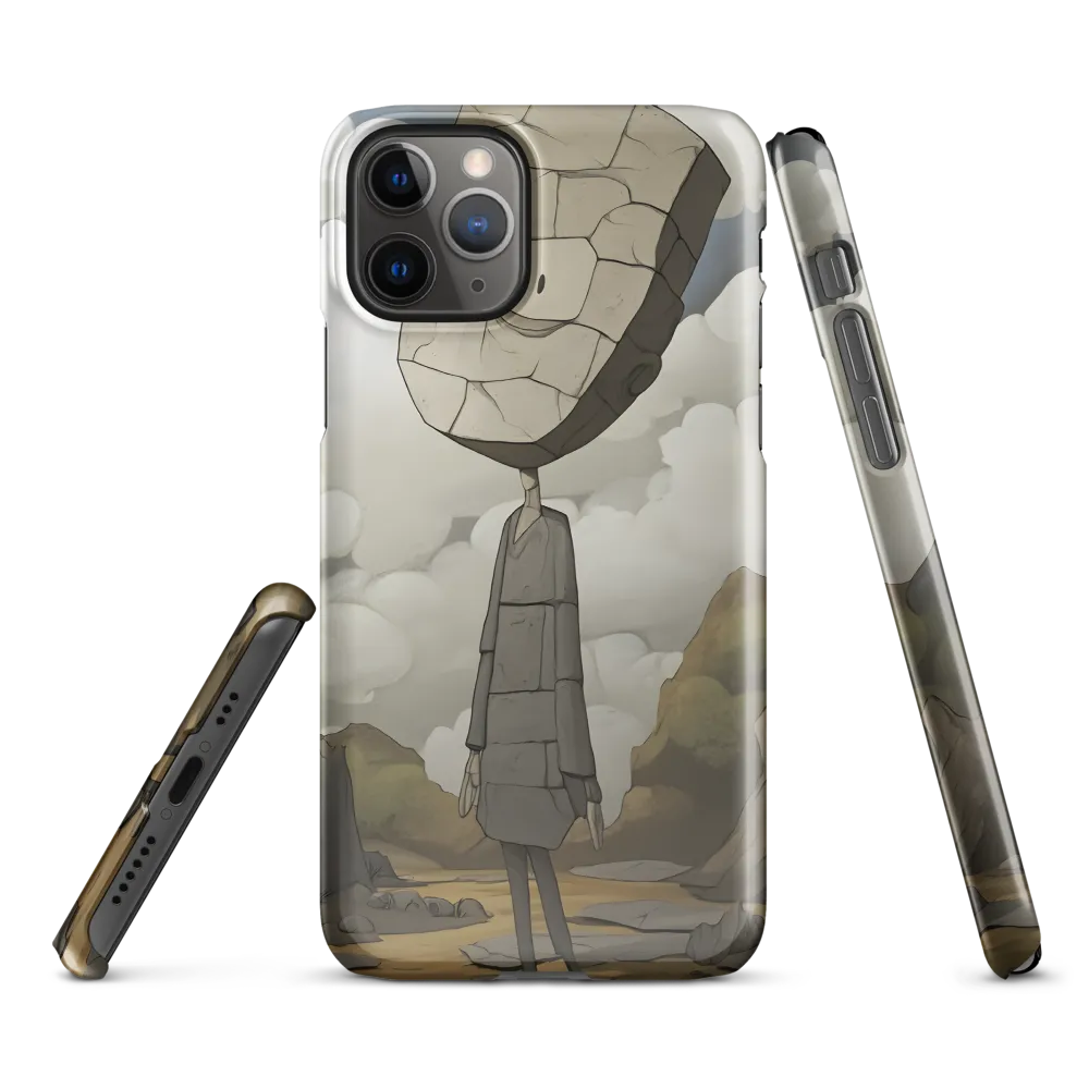 Whimsical Stone Figure in a Rocky Landscape | Phone Case |  11 Pro | Snap Case | Glossy
