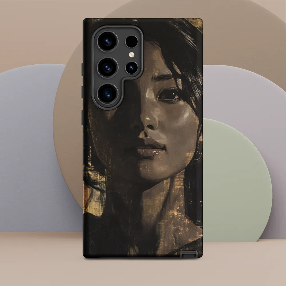 Golden Gaze: A Contemporary Portrait