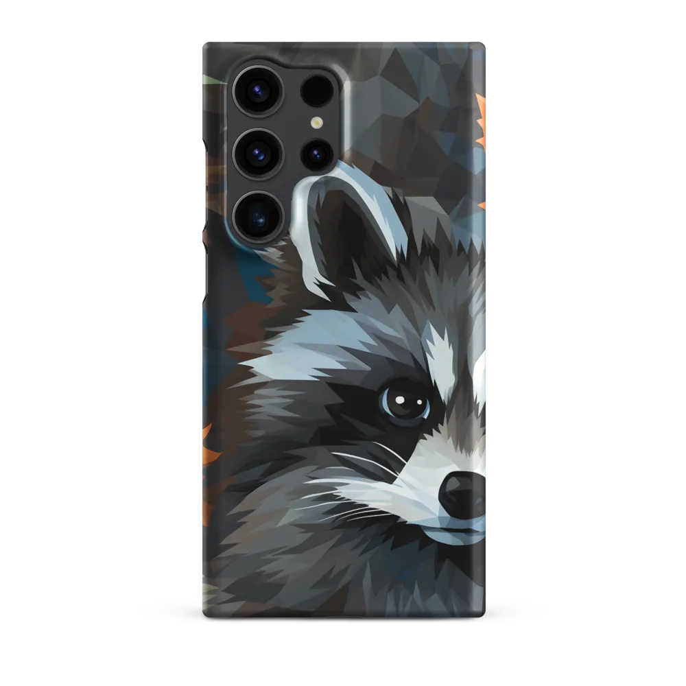 Whispers of Autumn: The Raccoon's Gaze | Phone Case |  S23 Ultra | Snap Case | Matte