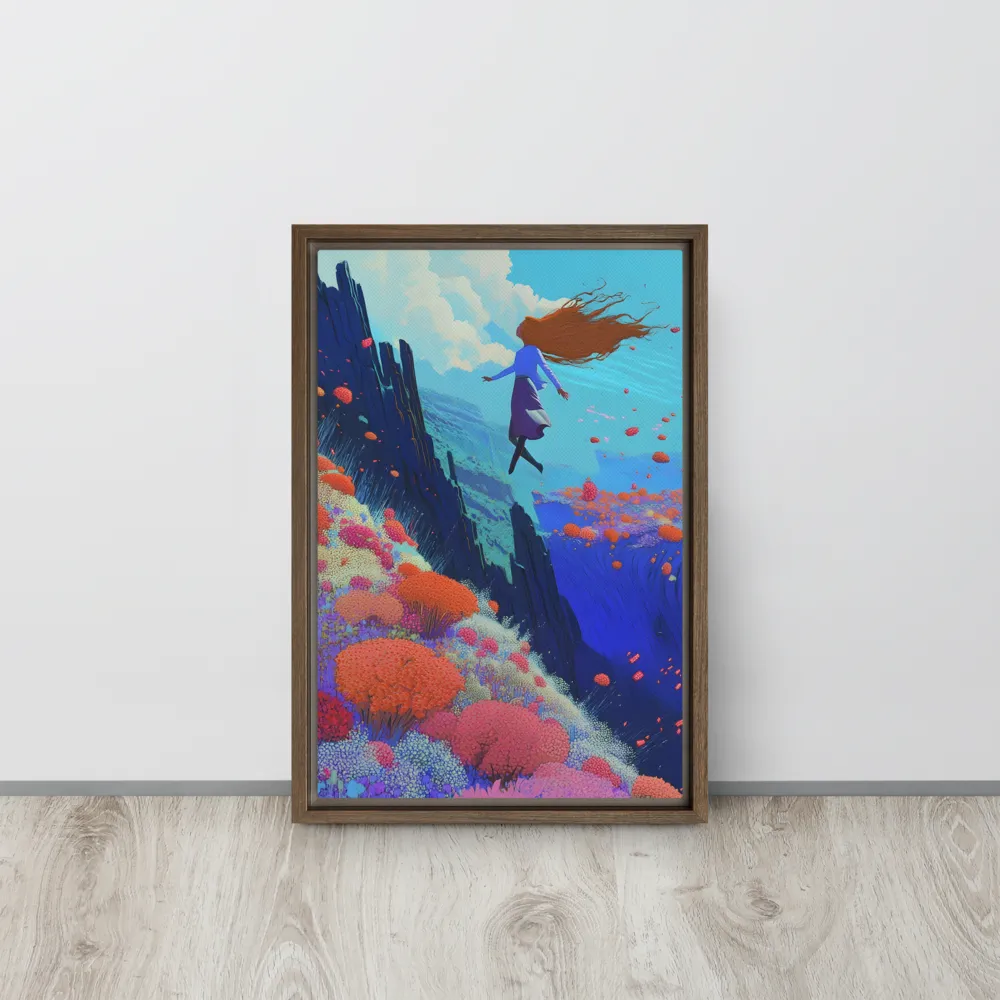Whispers of Freedom | Canvas with Brown Frame | 12″×18″