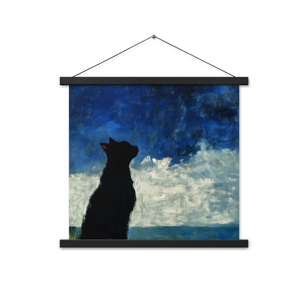 Serenade of the Night | Poster With Black Wood Hanger | 18″×18″