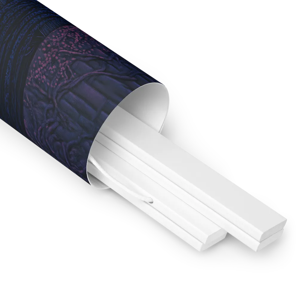 Veil of Enigma | Poster With White Wood Hanger | 10″×10″
