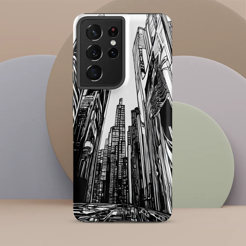 Urban Echoes: A Line Art Journey