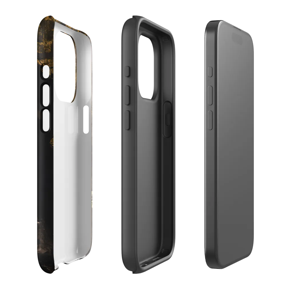 Golden Elegance: A Modern Profile Portrait