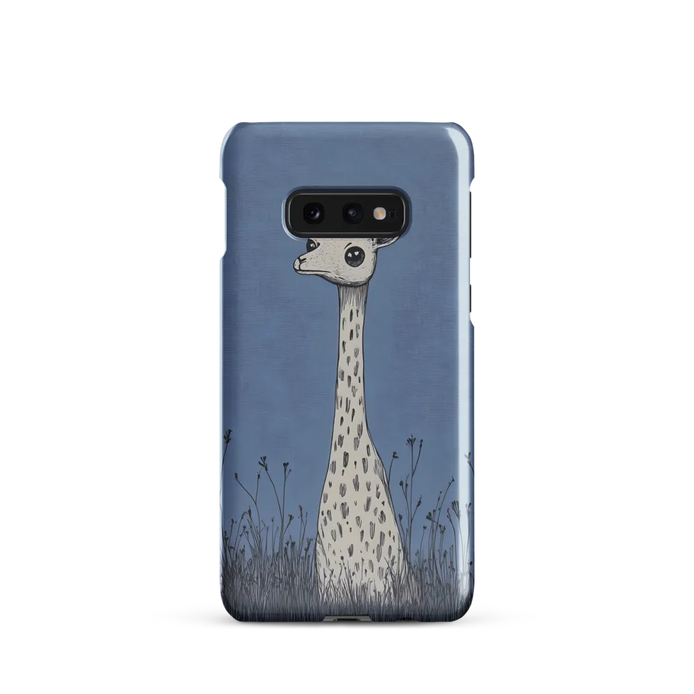 Whimsical Giraffe in Blue