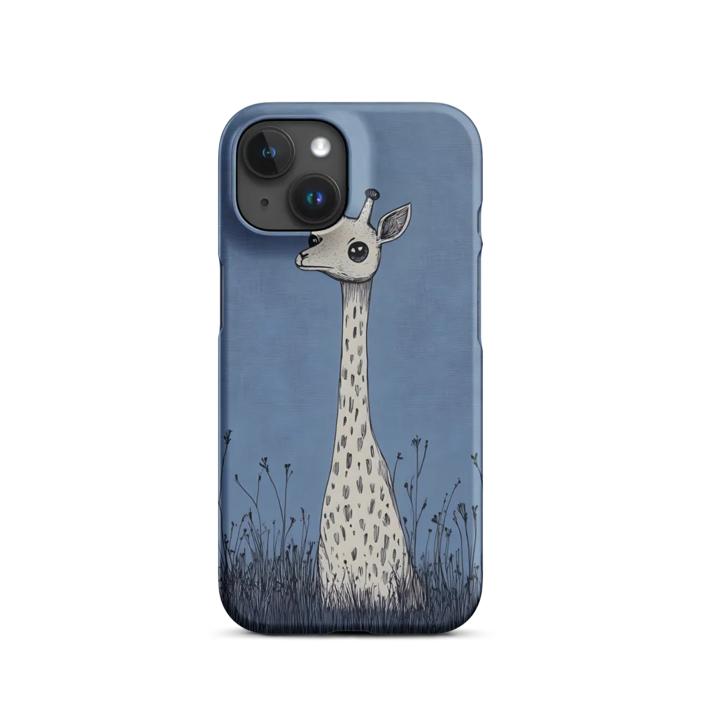 Whimsical Giraffe in Blue