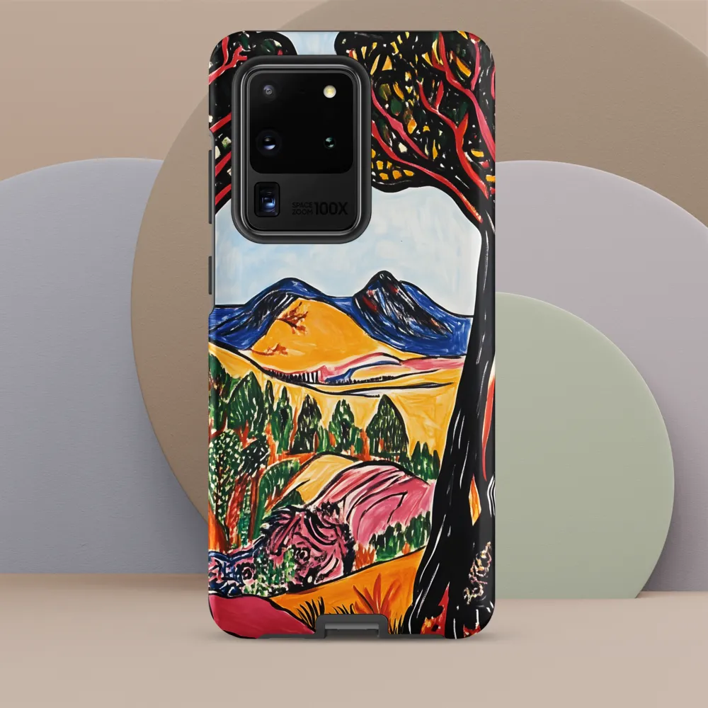 Vibrant Nature's Embrace | Phone Case |  S20 Ultra | Tough Case | Matte