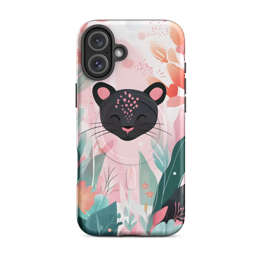 Whimsical Panther in Bloom