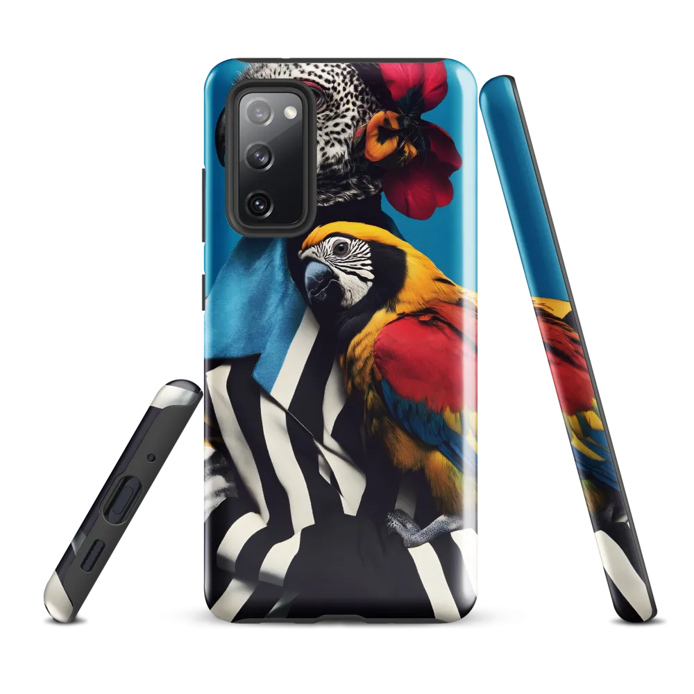 Vibrant Fusion of Flora and Fauna | Phone Case |  S20 FE | Tough Case | Glossy