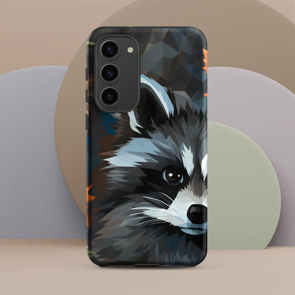 Whispers of Autumn: The Raccoon's Gaze