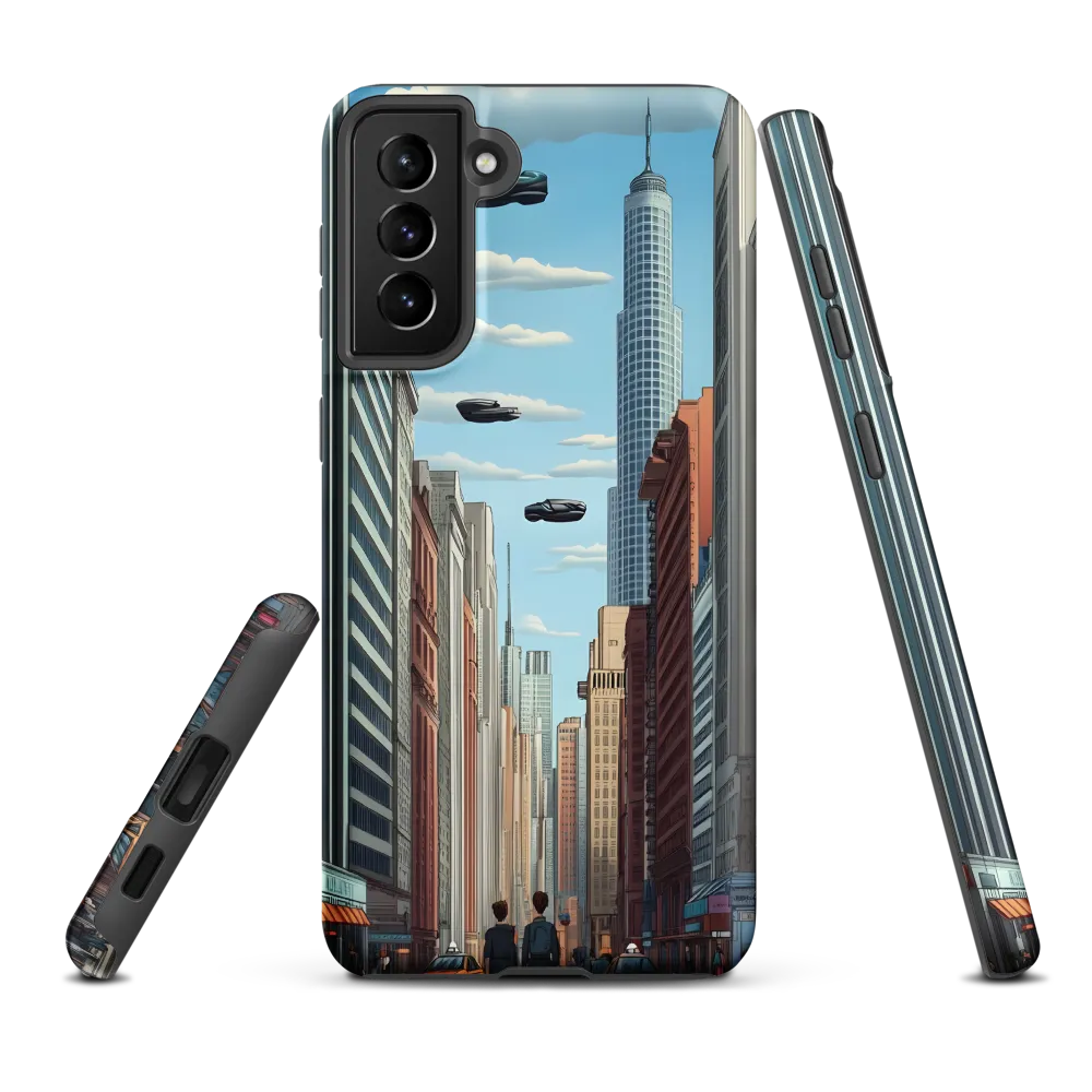 Futuristic Stroll through the Urban Skyline