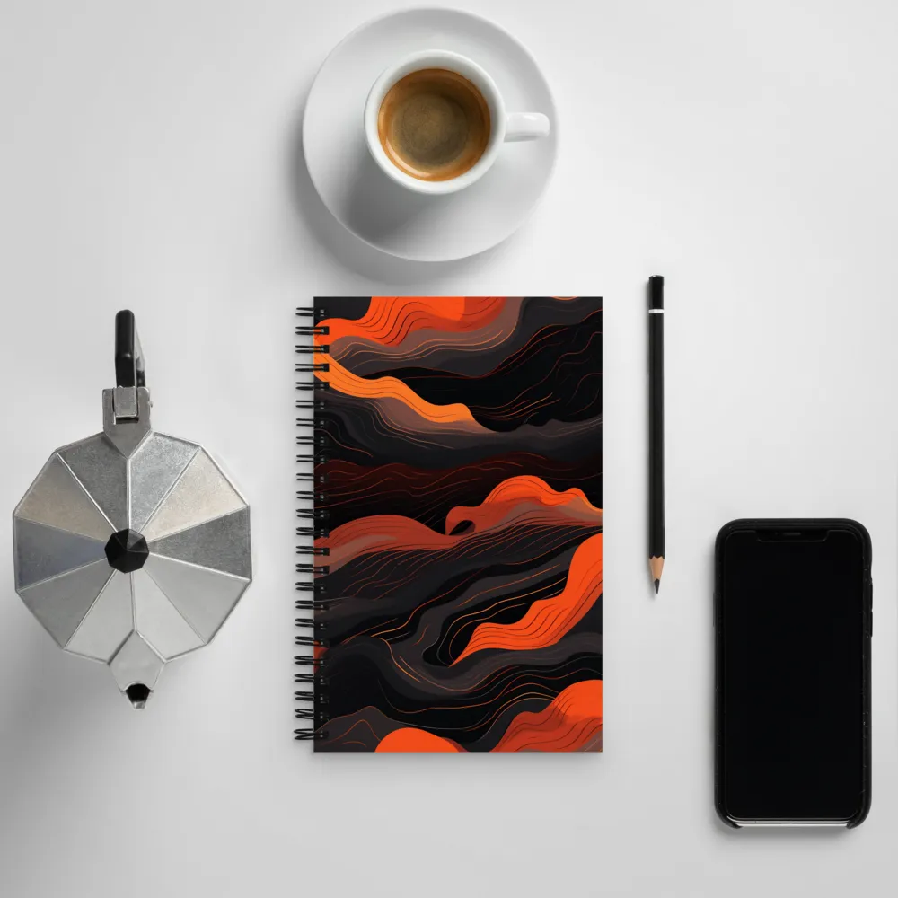 Dynamic Waves of Color | Spiral Notebook