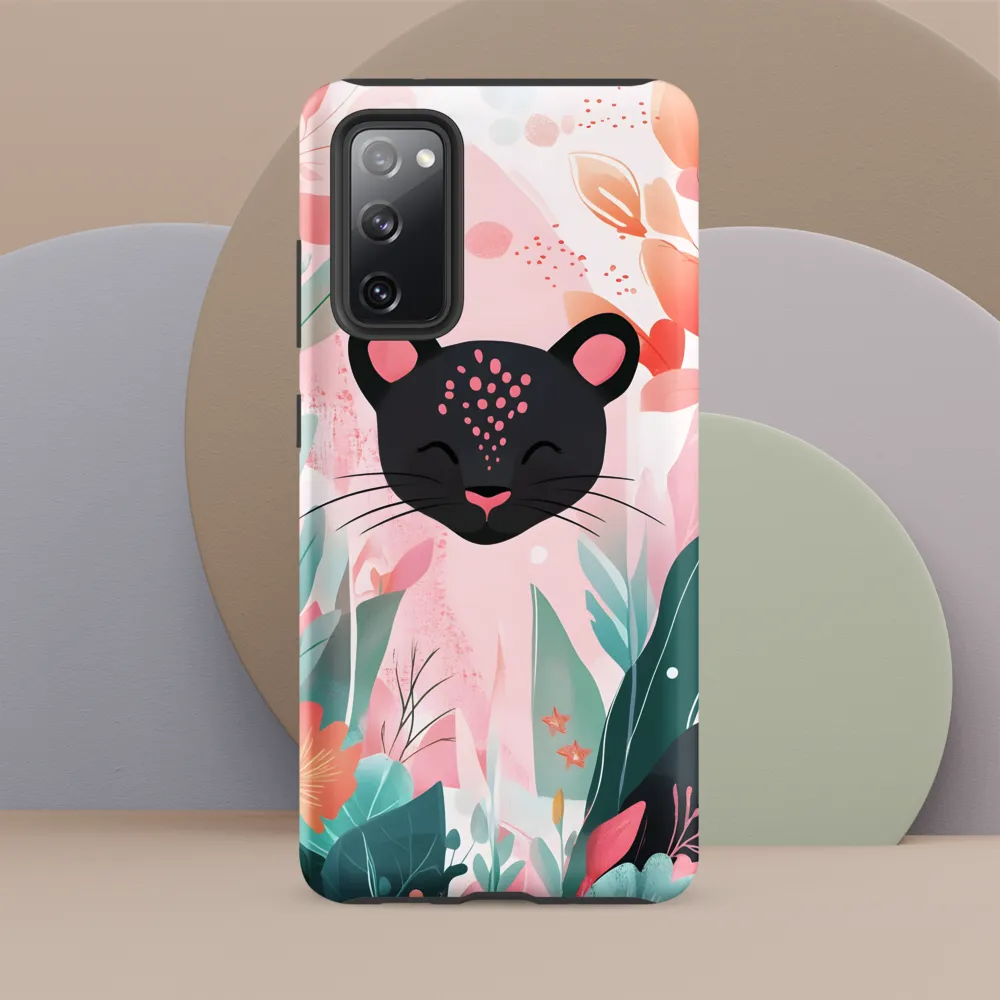 Whimsical Panther in Bloom