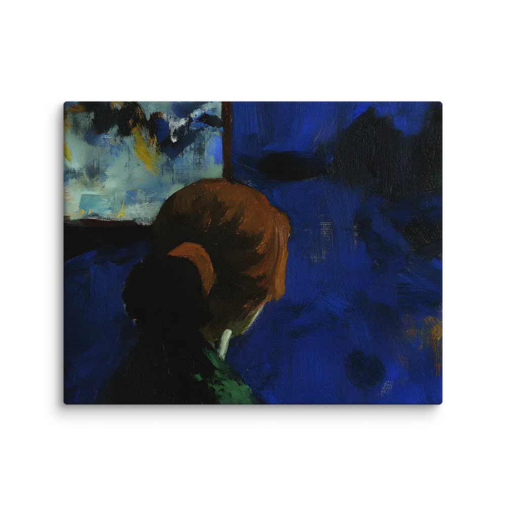 Contemplation Under the Night Sky | Canvas | 8″×10″