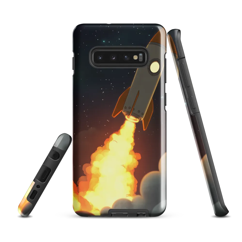 Launch into the Cosmos | Phone Case |  S10 Plus | Tough Case | Glossy