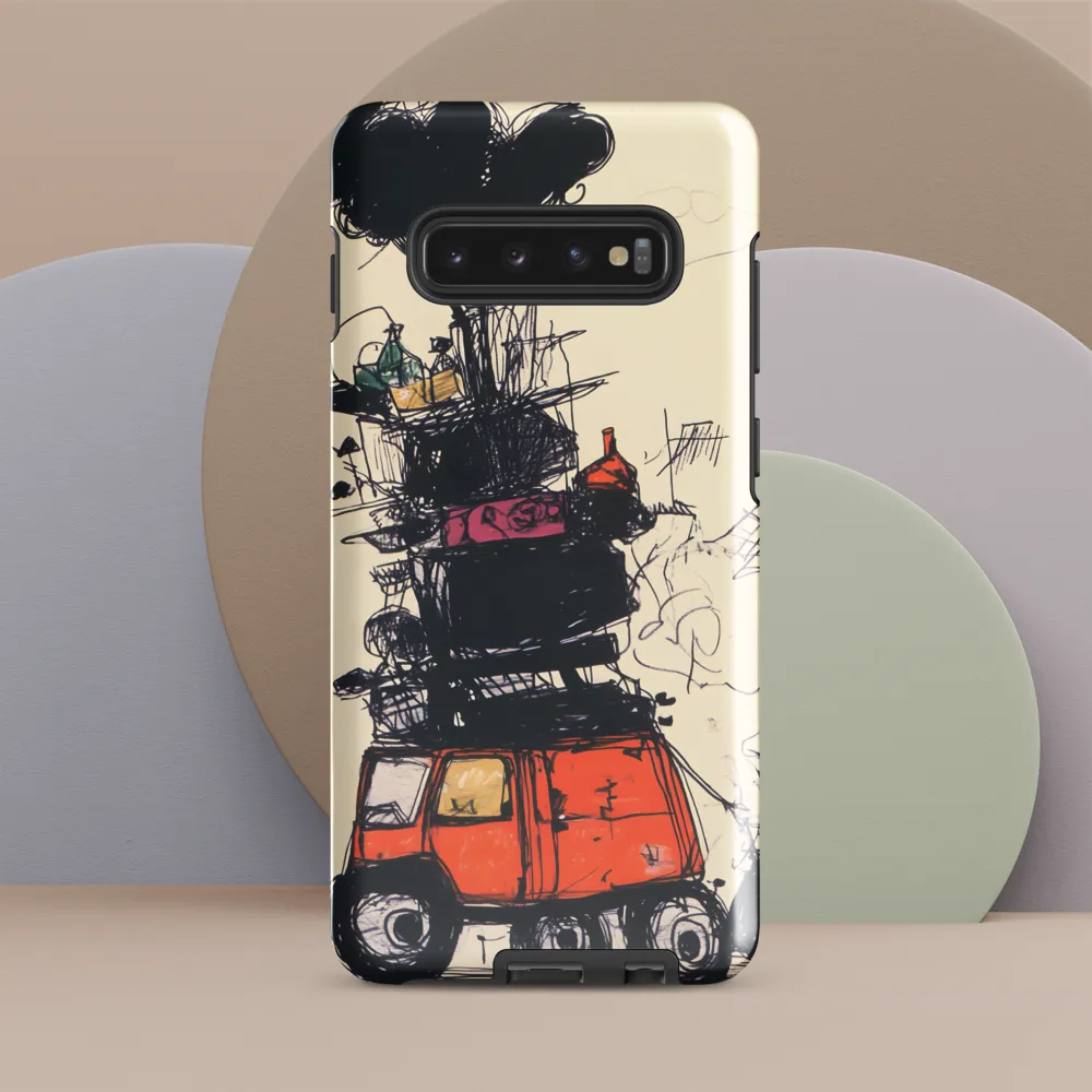 The Whimsical Hauler | Phone Case |  S10 Plus | Tough Case | Glossy