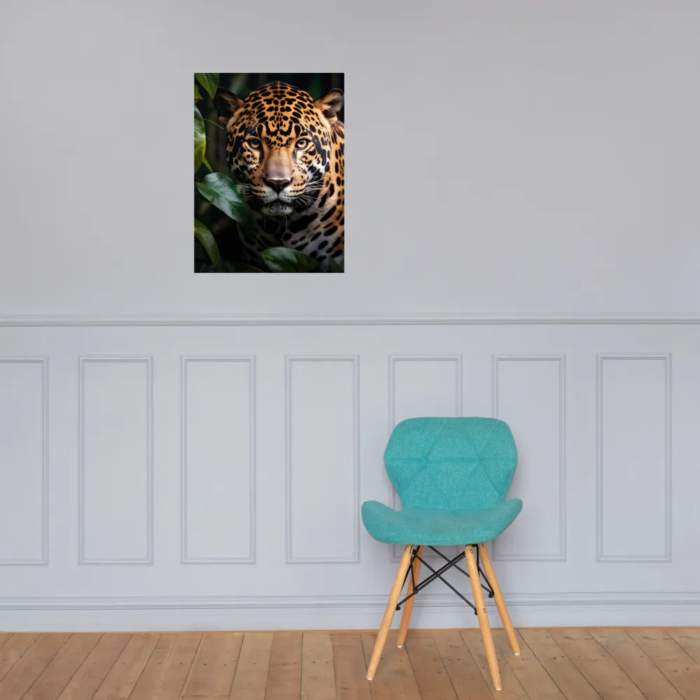 The Intensity of Nature: A Jaguar’s Gaze | Poster | 18″×24″