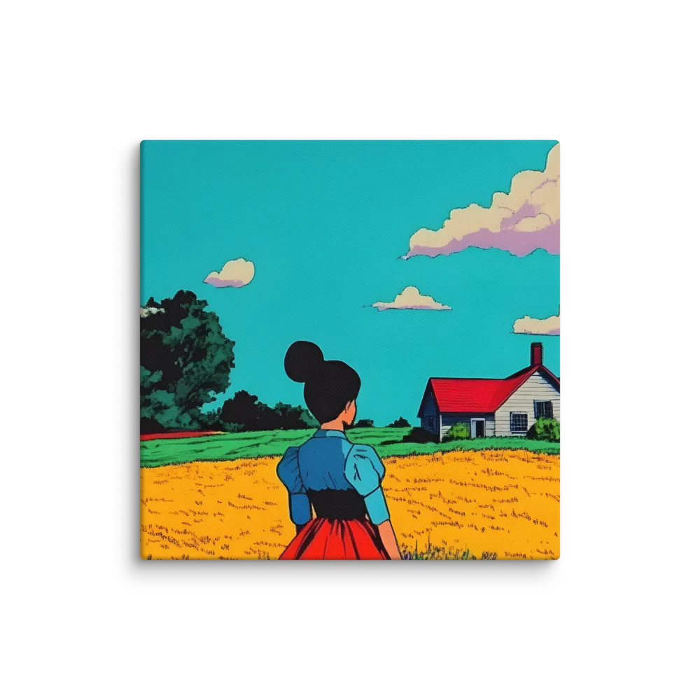 Whispers of a Sunlit Meadow | Canvas | 16″×16″