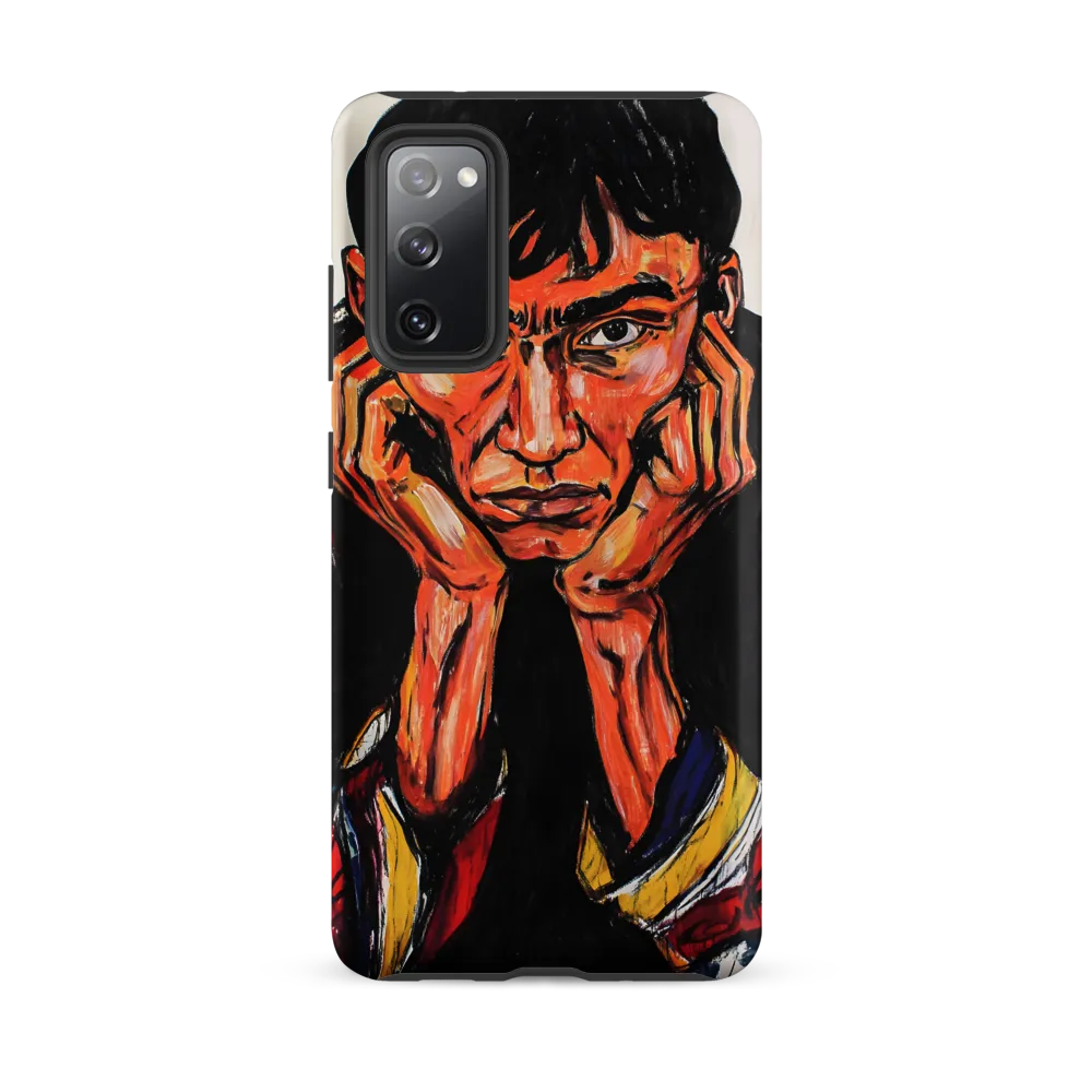 Contemplative Intensity: An Expressionist Portrait