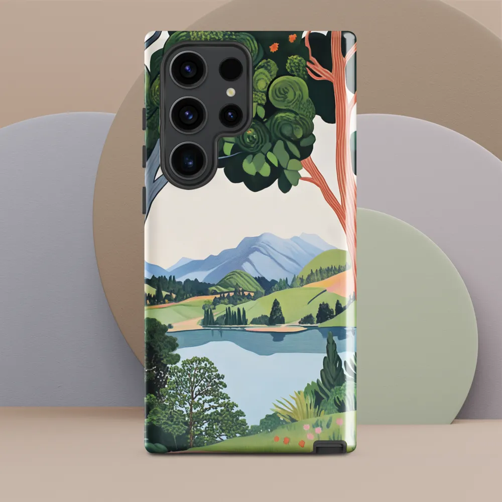 Verdant Frame: Lake Beyond the Trees
