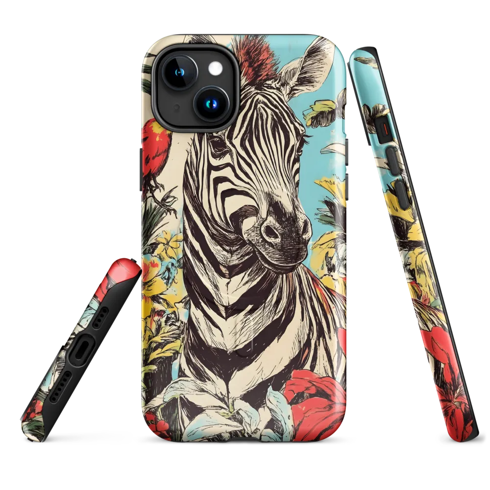 Zebra in Tropical Reverie