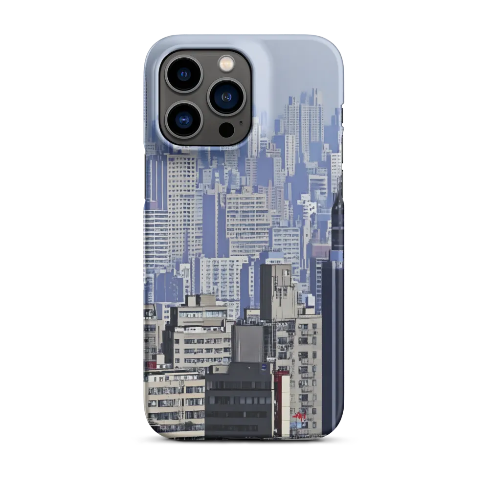 Urban Symphony: A Cityscape in Blues and Grays