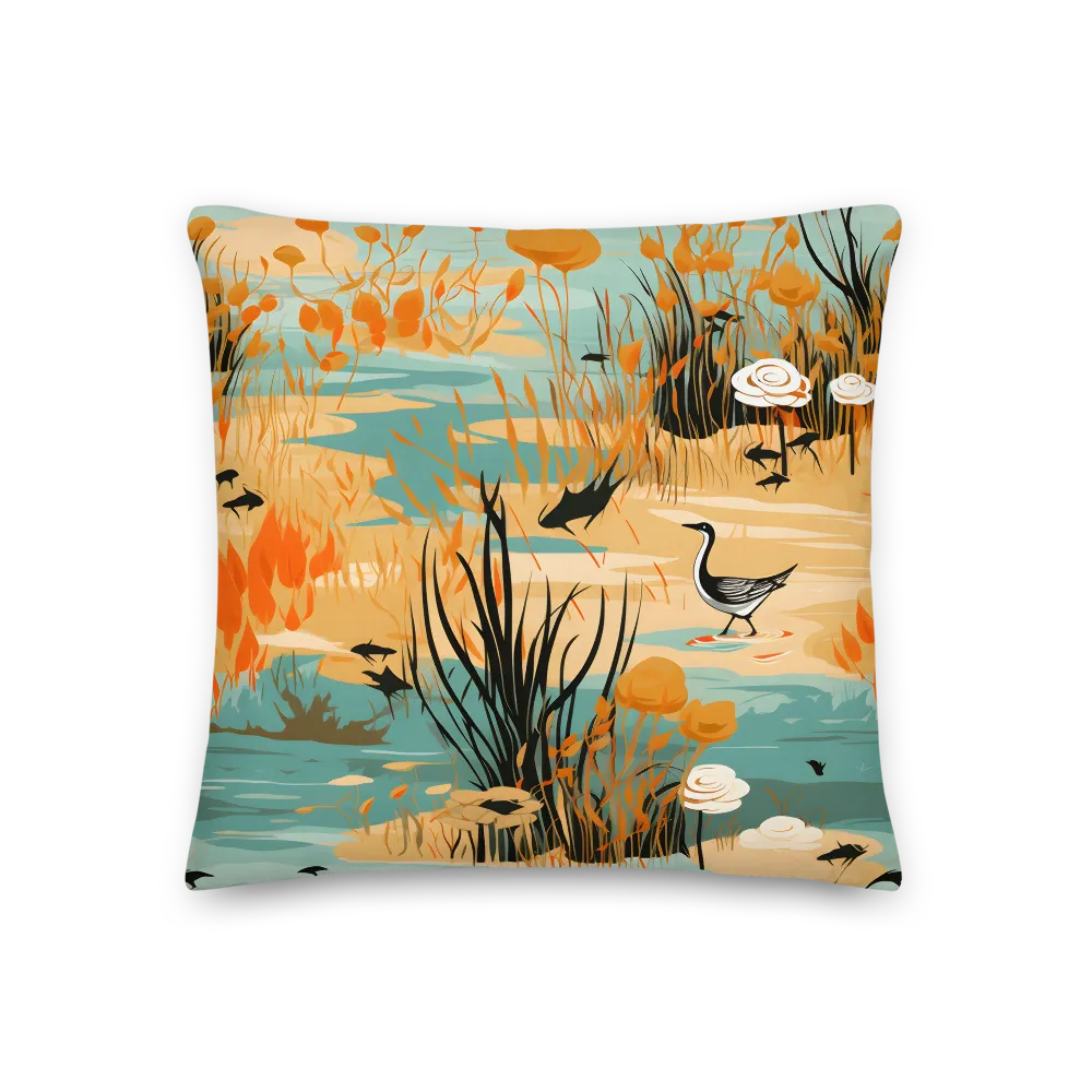 Whispers of the Wetlands | Pillow | 18″×18″