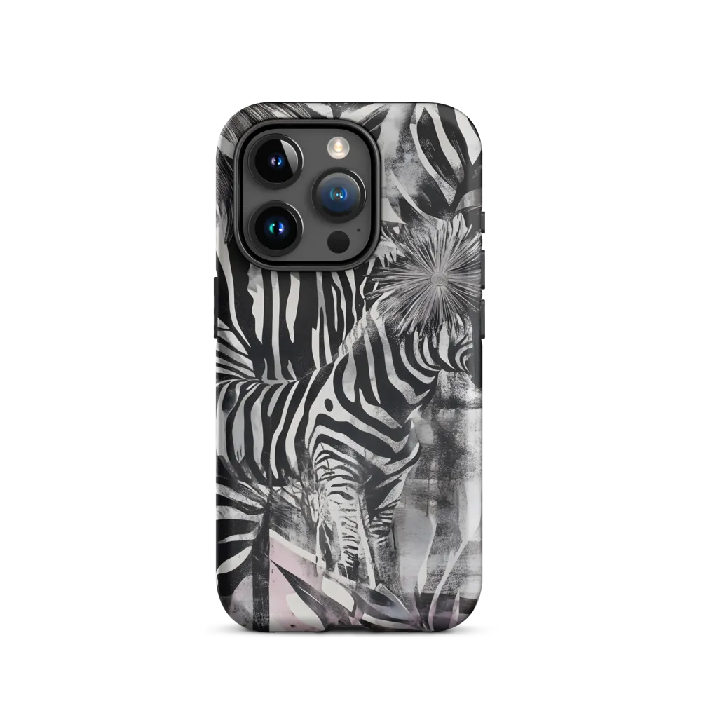 Zebra in the Jungle of Illusions | Phone Case |  15 Pro | Tough Case | Matte