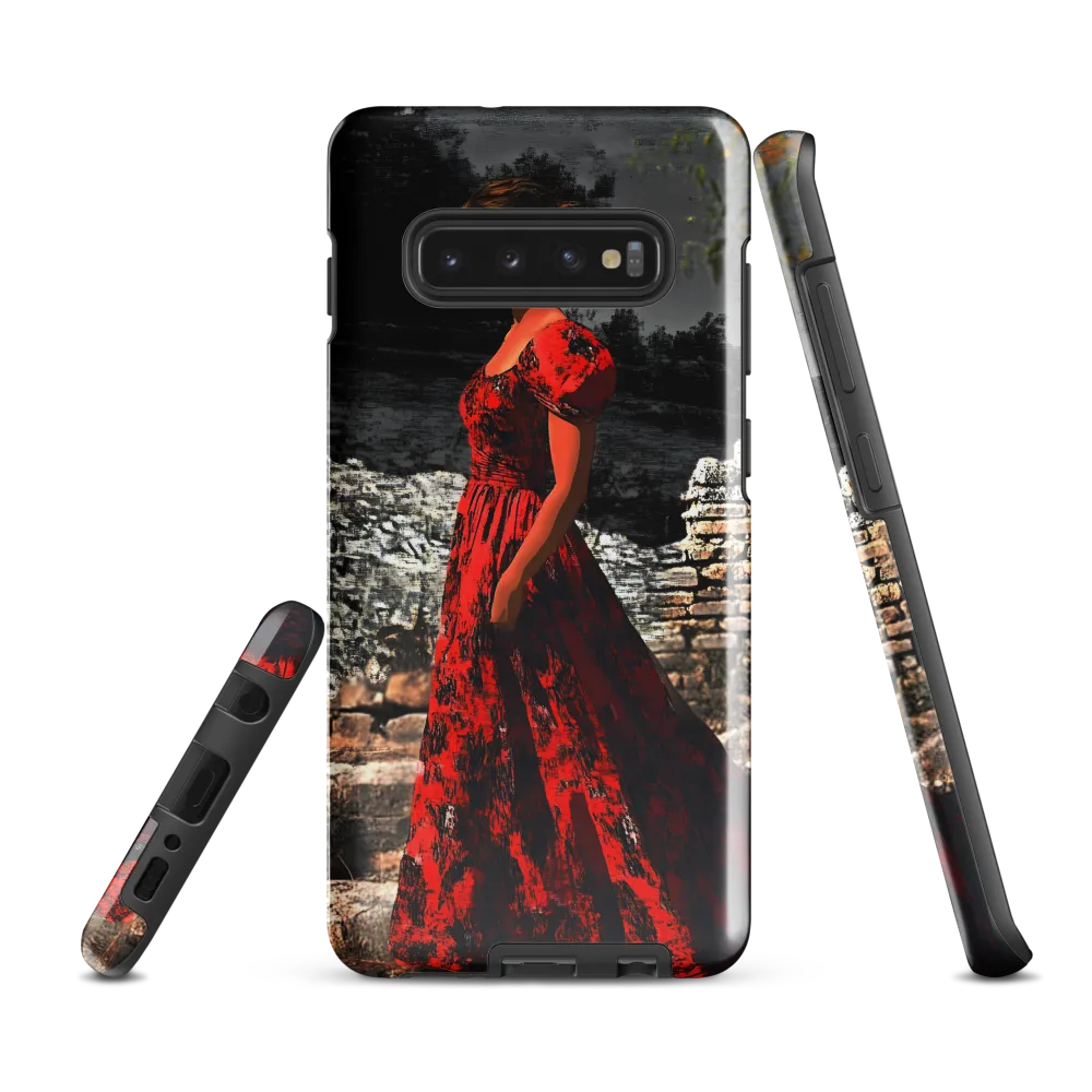 Elegance in Red | Phone Case |  S10 Plus | Tough Case | Glossy