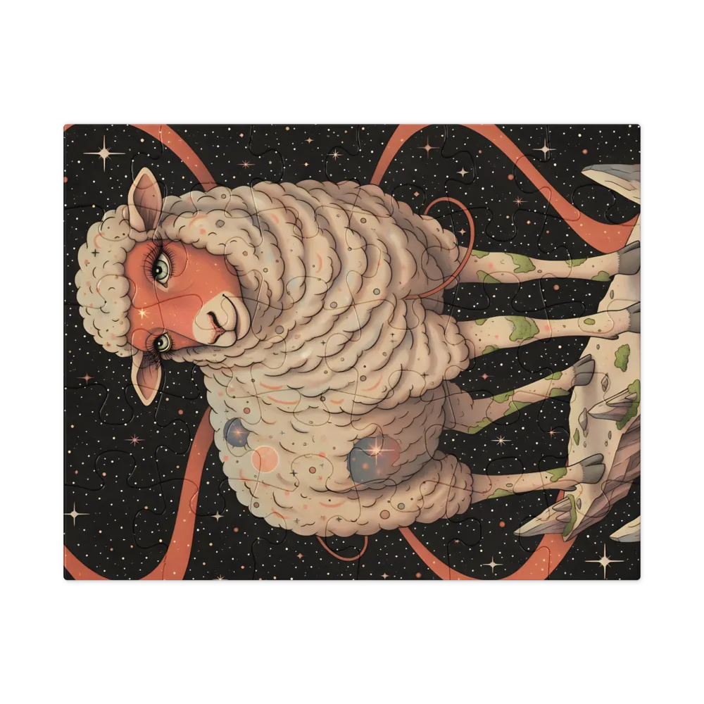 Celestial Sheep 
 Jigsaw Puzzle in Tin Box