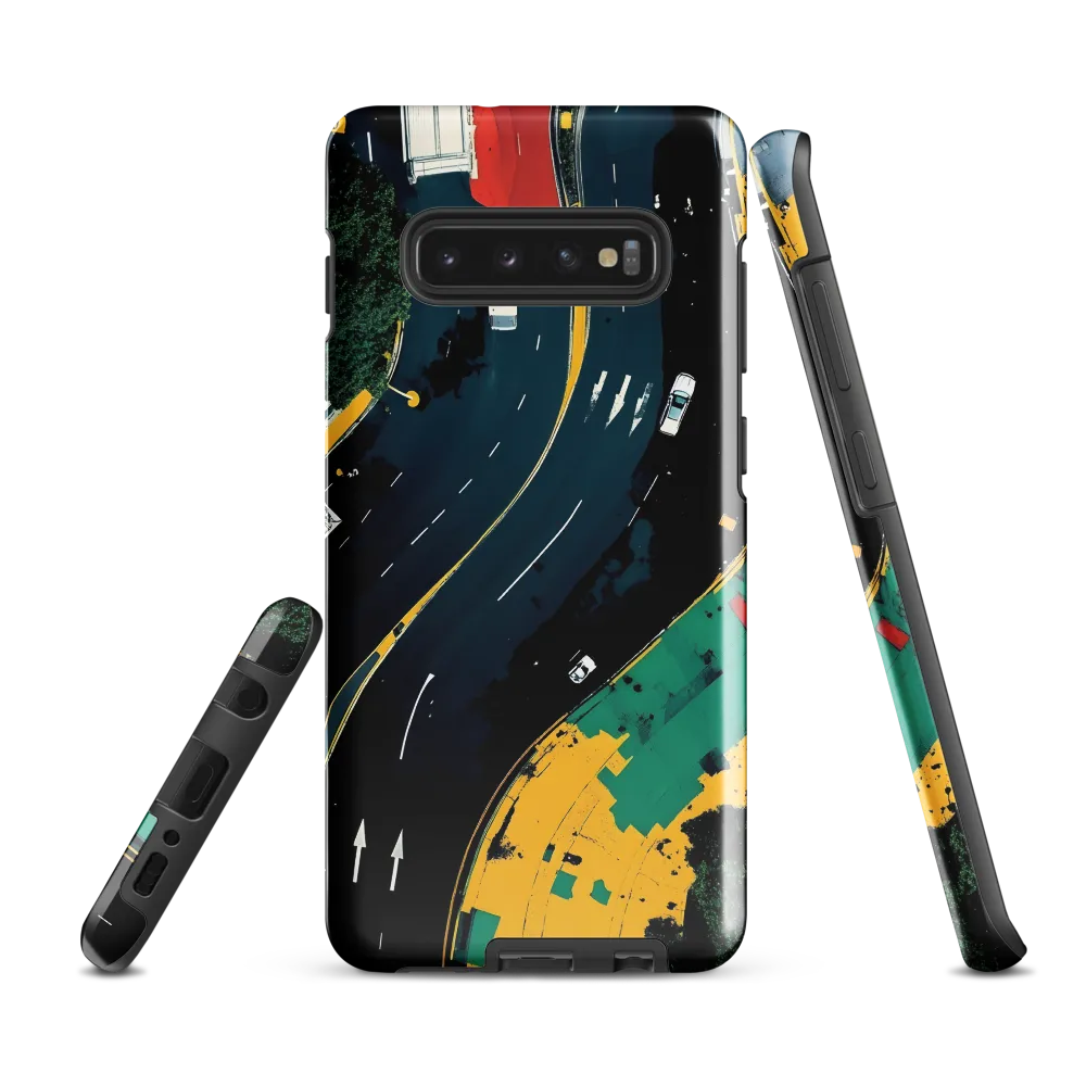 Urban Flow: Aerial Insights | Phone Case |  S10 Plus | Tough Case | Glossy