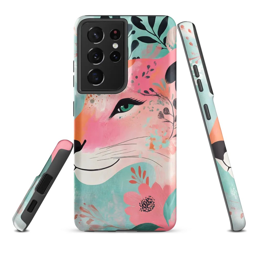 Whimsical Majesty: A Floral Lion