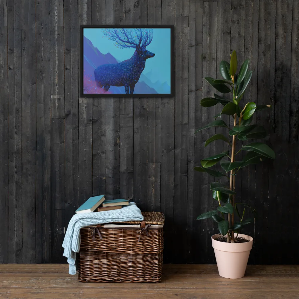 Ethereal Harmony | Canvas with Black Frame | 18″×24″