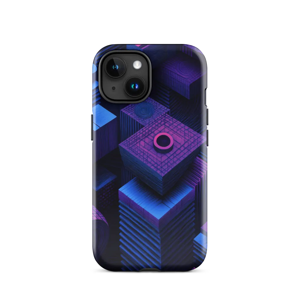 Geometric Dreams in Blue and Purple