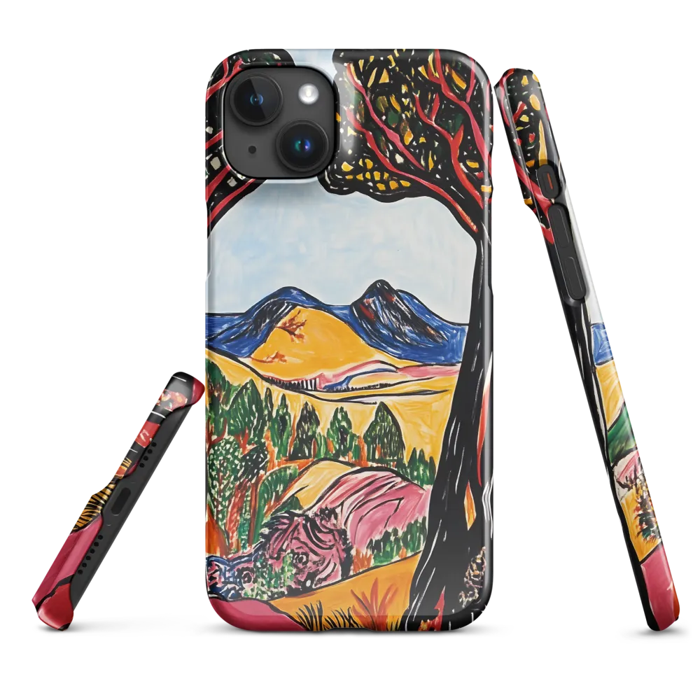 Vibrant Nature's Embrace | Phone Case |  15 Plus | Snap Case | Glossy