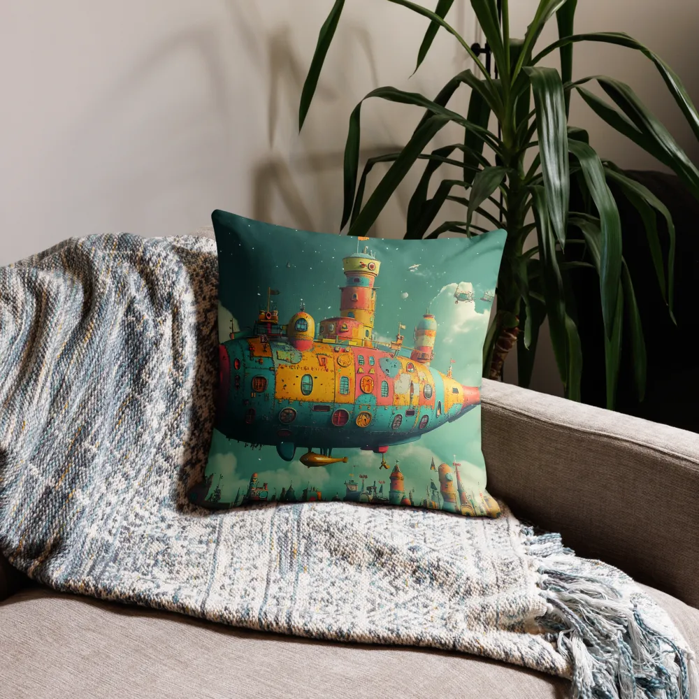 Submerged Dreams: A Whimsical Voyage | Pillow | 18″×18″