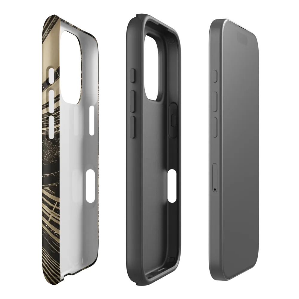 Urban Symphony: Aerial Perspective of City Life | Phone Case |  16 Pro | Tough Case | Matte