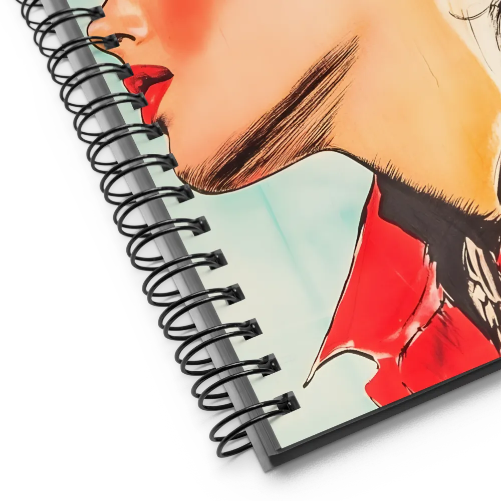 Empowered Elegance: A Pop Art Portrait | Spiral Notebook