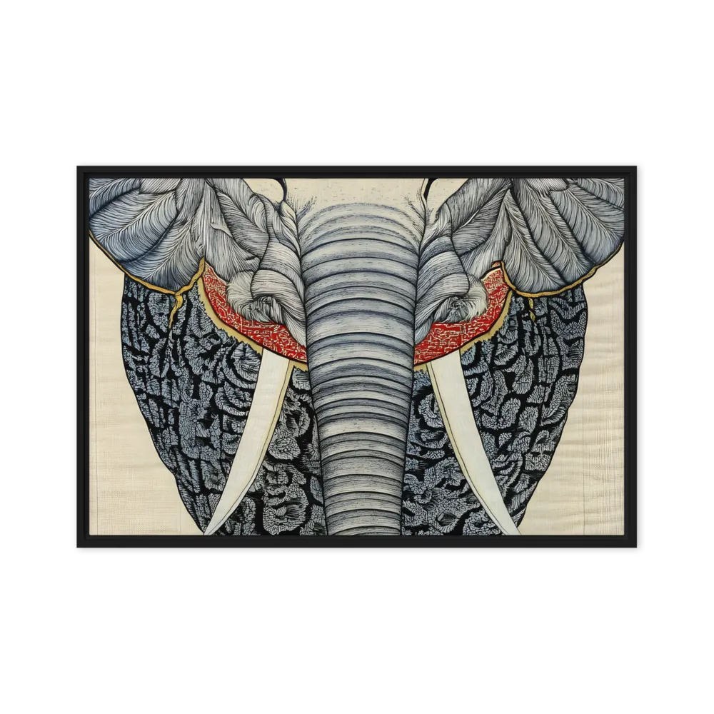 Majesty of the Elephant | Canvas with Black Frame | 20″×30″