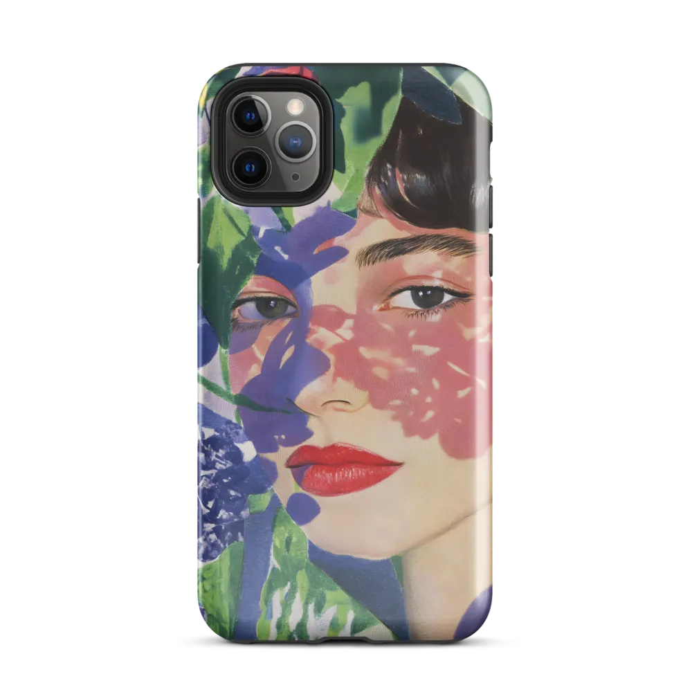 Whispers of Nature: A Floral Portrait | Phone Case |  11 Pro Max | Tough Case | Glossy