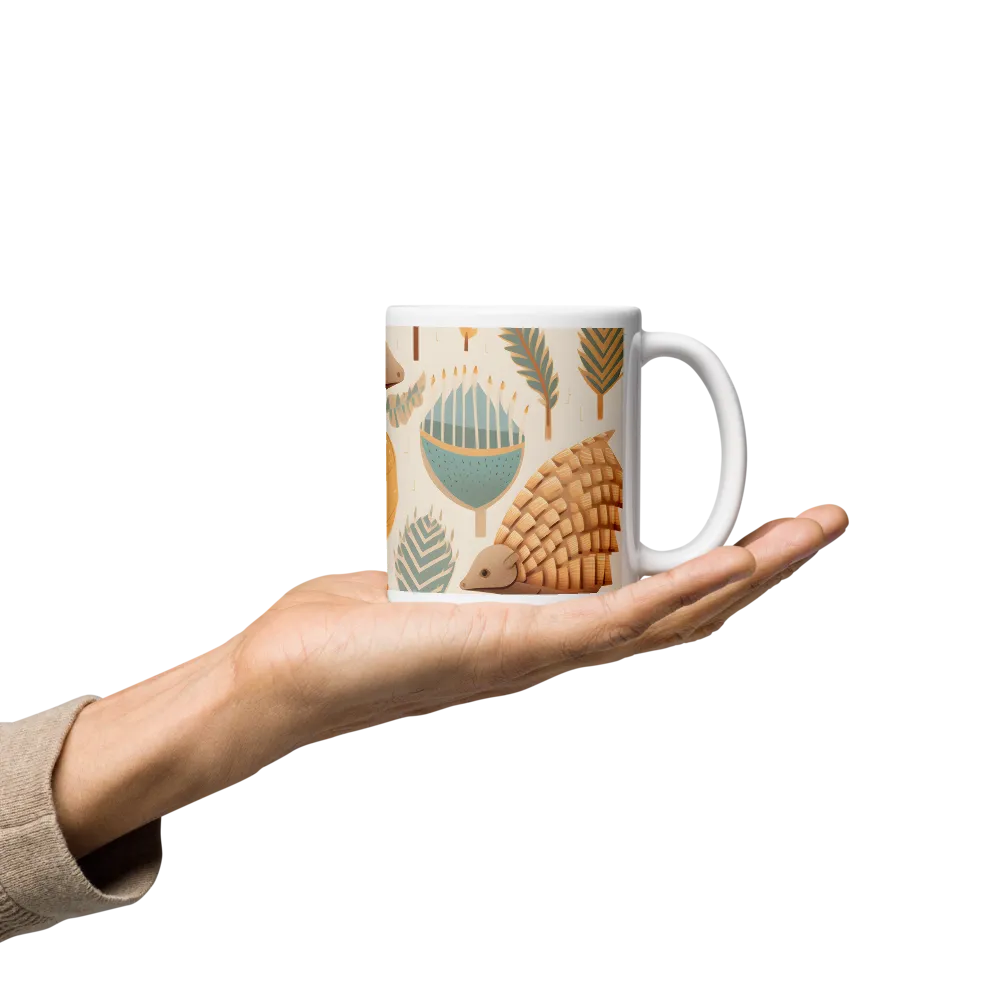 Pangolins in a Whimsical Habitat | Mugs | Multiple Sizes & Colors