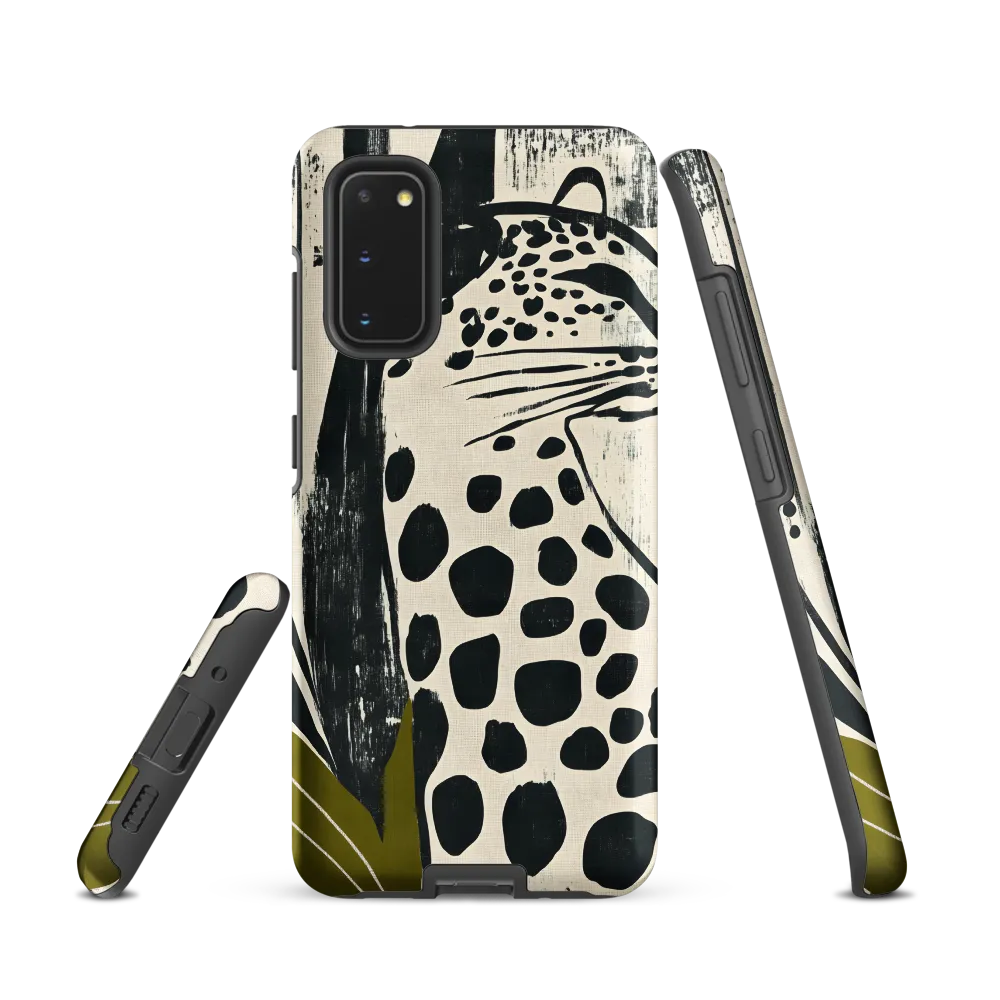 Leopard in Silhouette: A Modern Appeal | Phone Case |  S20 | Tough Case | Matte